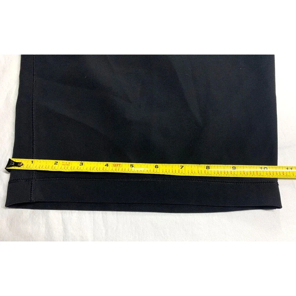 Lululemon With The Flow Pant 8 Black Travel Woven Crop Wide Leg Crop LW5BVNS